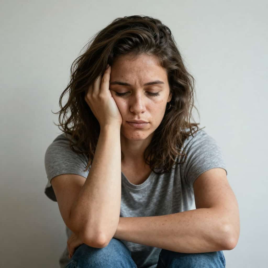 A stressed caregiver is experiencing burnout and needs a break